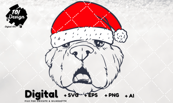 Christmas Dog SVG Dog with Santa Hat SVG: A Designer's Review