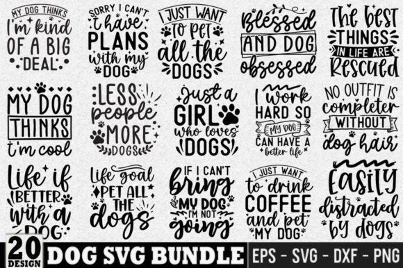 Dog SVG Bundle Dog Saying Review for Embroidery