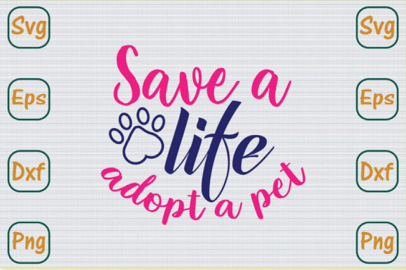 Dog SVG Design: Save a Life, Adopt a Pet