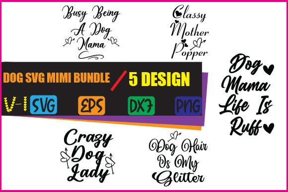 Dog Svg Mini Bundle V-1: A Designer's Take on Real Projects